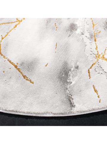 Safavieh Kurzflor-Teppich "Craft" in Grau/ Gold