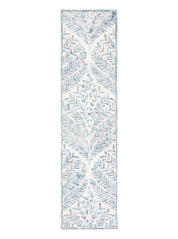 Safavieh Woll-Teppich "Capri" in Blau/ Grau/ Creme