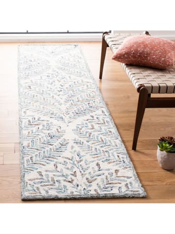 Safavieh Woll-Teppich "Capri" in Blau/ Grau/ Creme