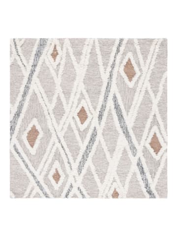 Safavieh Woll-Teppich "Casablanca" in Grau/ Weiß