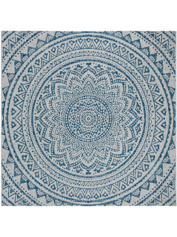 Safavieh Kurzflor-Teppich in Grau/ Blau