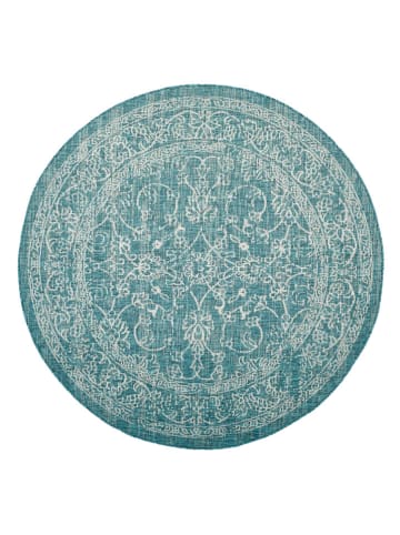 Safavieh Kurzflor-Teppich "Courtryard" in Türkis