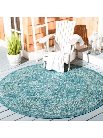 Safavieh Kurzflor-Teppich "Courtryard" in Türkis