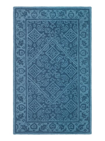 Safavieh Woll-Teppich "Dip Dye" in Blau