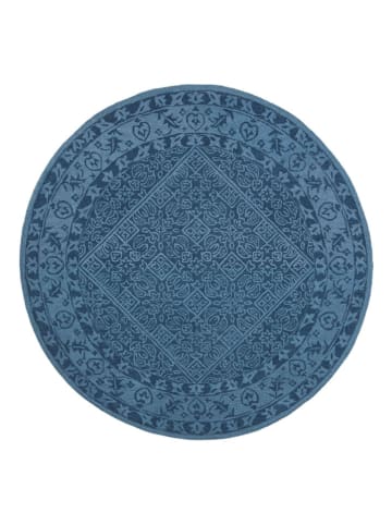 Safavieh Woll-Teppich "Dip Dye" in Blau