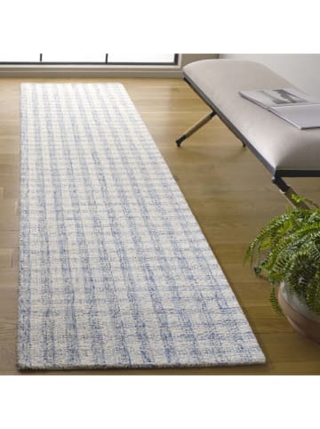 Safavieh Wełniany dywan "Ebony" w kolorze niebiesko-białym