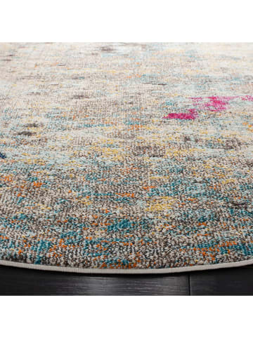 Safavieh Kurzflor-Teppich in Hellgrau/ Gold