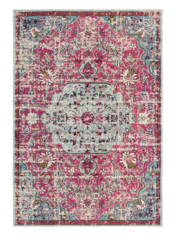 Safavieh Kurzflor-Teppich "Madison" in Pink/ Hellblau