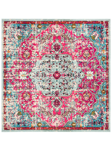 Safavieh Kurzflor-Teppich in Fuchsia/ Grün
