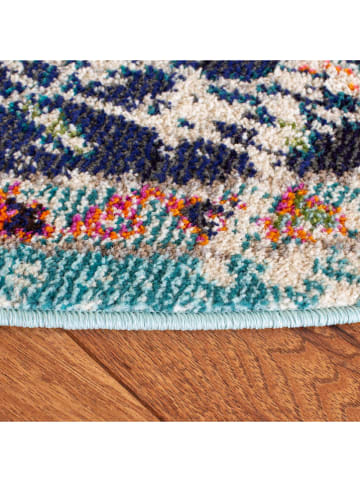 Safavieh Kurzflor-Teppich ''Madison'' in Beige/ Hellblau/ Blau