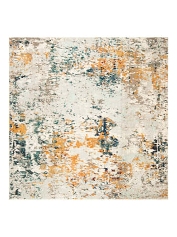 Safavieh Kurzflor-Teppich "Madison" in Orange/ Blau/ Creme