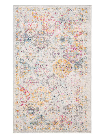 Safavieh Kurzflor-Teppich in Hellgrau/ Gold