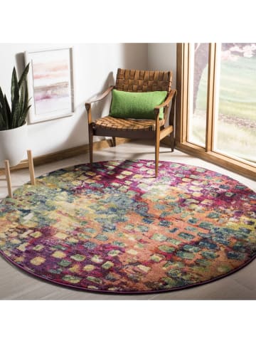 Safavieh Kurzflor-Teppich in Pink/ Bunt