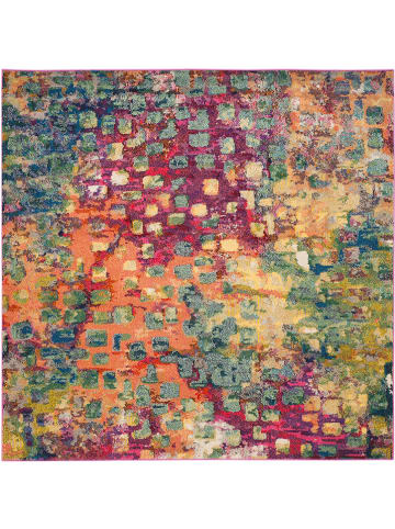 Safavieh Kurzflor-Teppich in Pink/ Bunt