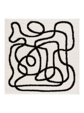 Safavieh Kurzflor-Teppich "Norway" in Weiß/ Schwarz