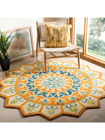 Safavieh Wełniany dywan "Novelty" w kolorze żółto-pomarańczowym