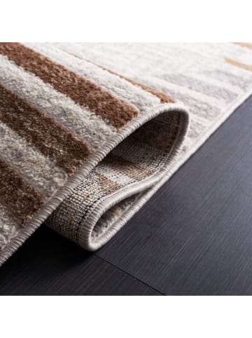 Safavieh Kurzflor-Teppich "Palma" in Hellbraun/ Grau