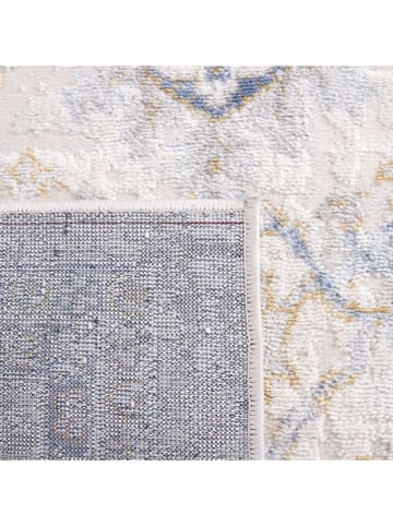 Safavieh Kurzflor-Teppich "Palma" in Hellblau/ Creme