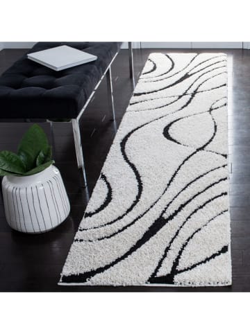 Safavieh Kurzflor-Teppich "Shag" in Weiß/ Schwarz