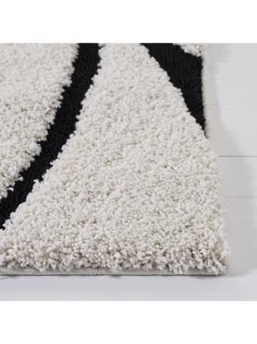 Safavieh Kurzflor-Teppich "Shag" in Weiß/ Schwarz