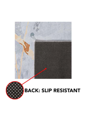 Safavieh Kurzflor-Teppich "Tacoma" in Grau/ Hellbraun