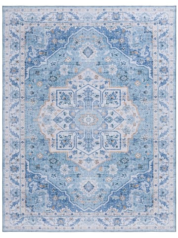 Safavieh Kurzflor-Teppich ''Tucson'' in Blau/ Hellblau