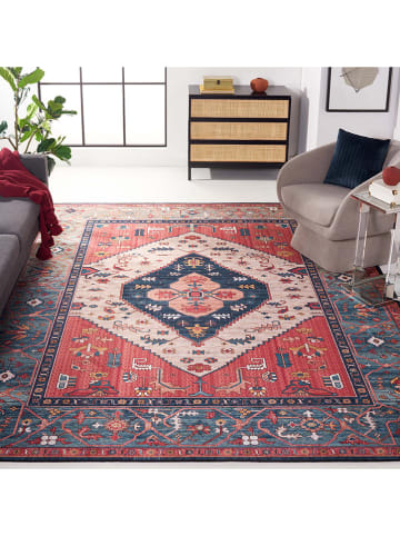 Safavieh Kurzflor-Teppich ''Tucson'' in Rot/ Blau