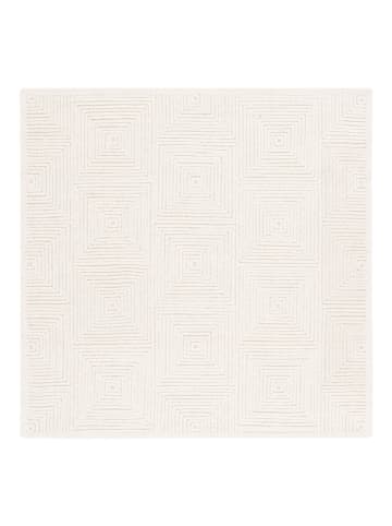 Safavieh Wełniany dywan "Textural" w kolorze kremowym