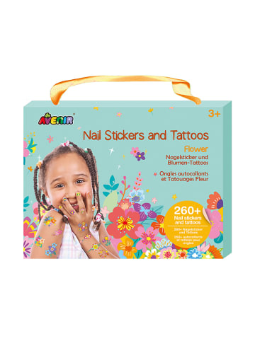 Avenir Nagelsticker & Tattoos-Set "Blumen" - ab 3 Jahren