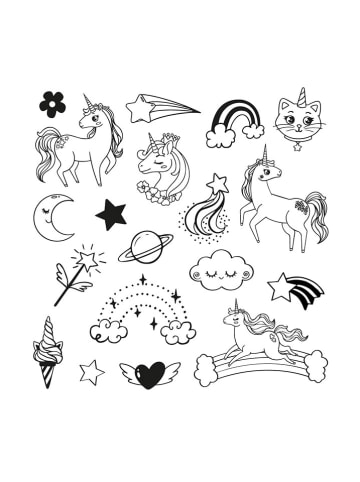 Aladine Zestaw stempli "Funny Unicorn" - 6+