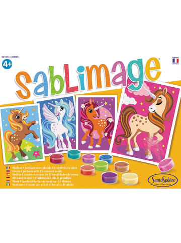 SentoSphere Creativiteitsset "Zandplaatjes - Eenhoorns" - vanaf 4 jaar