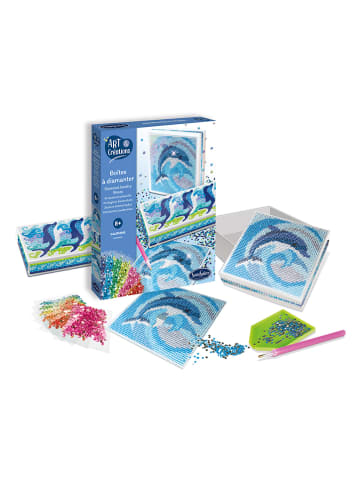 SentoSphere Kreativset "Strasssteinschatulle Delfine" - ab 8 Jahren