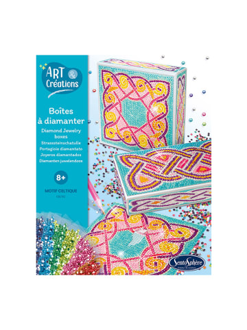 SentoSphere Creativiteitsset "Doosje met strasssteentjes - patroon" - vanaf 8 jaar