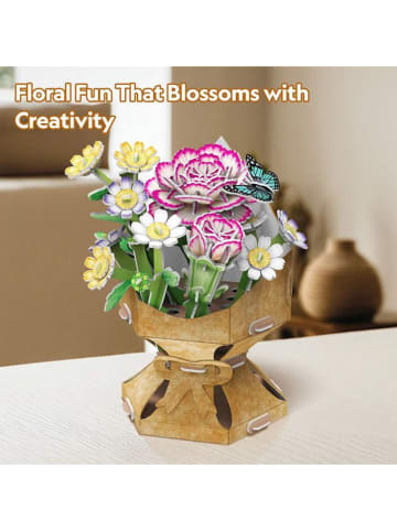 CubicFun 134-delige 3D-puzzel "Bloempot Anjer" - vanaf 8 jaar