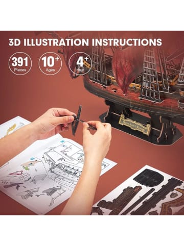 CubicFun 391tlg. 3D-Puzzle "Queen Annes Revenge" - ab 10 Jahren