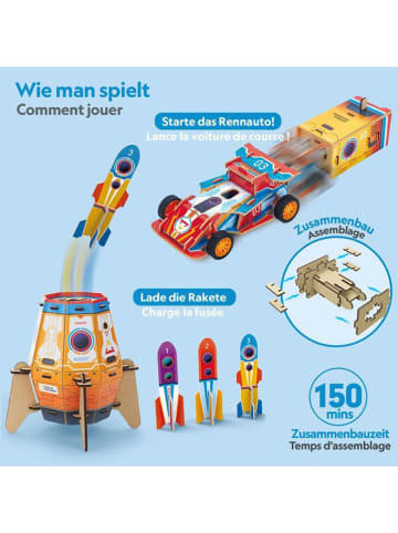 CubicFun Bauset "2in1-Rakete & Rennwagen" - ab 5 Jahren