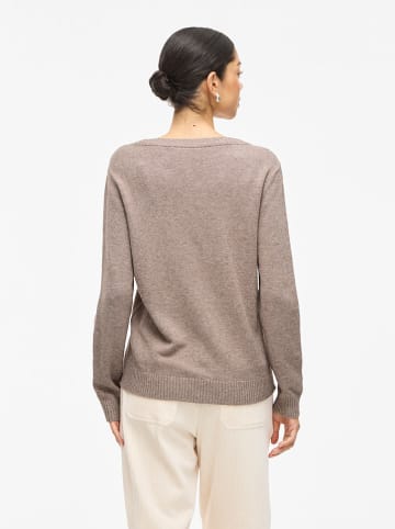 Vila Pullover "Viril" in Taupe