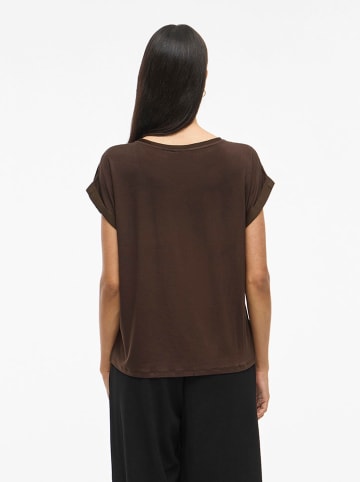 Vila Koszulka "Viellette" w kolorze brązowym