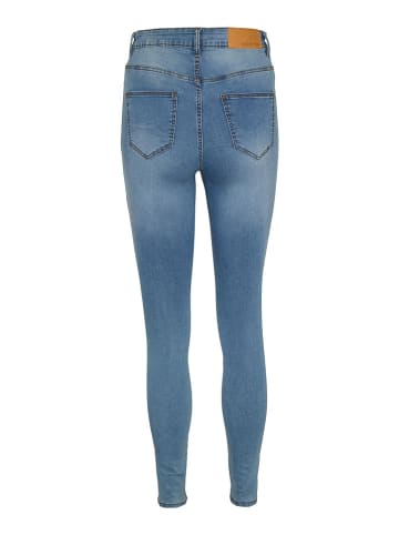 Noisy may Dżinsy "Nmcallie" - Skinny fit - w kolorze błękitnym