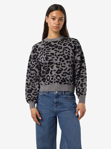 Noisy may Pullover in Grau/ Schwarz