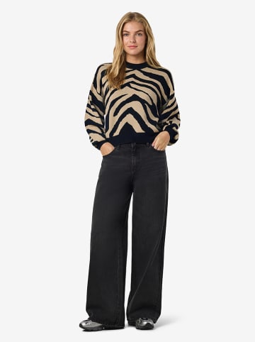 Noisy may Pullover in Beige/ Schwarz