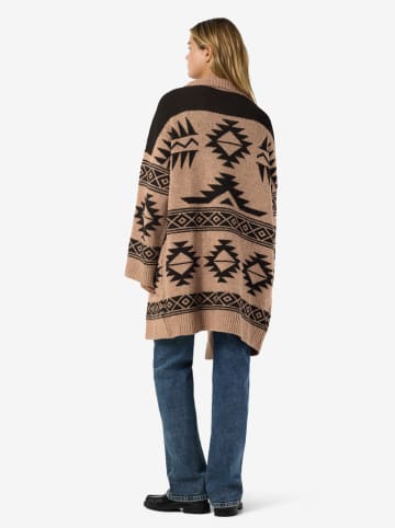 Noisy may Cardigan in Hellbraun/ Schwarz