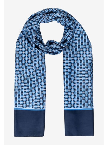 More & More Sjaal donkerblauw/lichtblauw - (L)180 x (B)70 cm