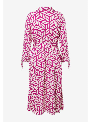 More & More Kleid in Pink/ Weiß