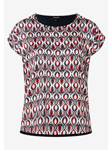 More & More Shirt in Dunkelblau/ Rot/ Weiß