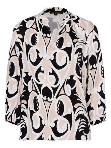 More & More Bluse in Beige/ Schwarz