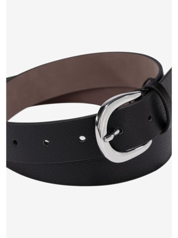 More & More Leren riem zwart