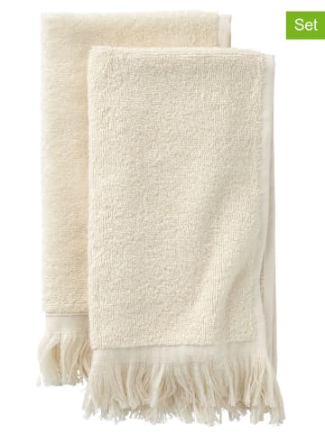 Ellos Home Ręczniki (2 szt.) "Molly" w kolorze kremowym dla gości