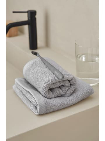 Ellos Home 2-delige set: washandjes "Elise" lichtgrijs