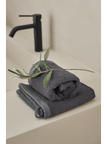 Ellos Home 2er-Set: Waschlappen "Elise" in Grau